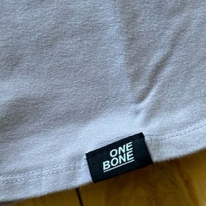 OneBone grey smoke French Terry Crewneck T-Shirt.